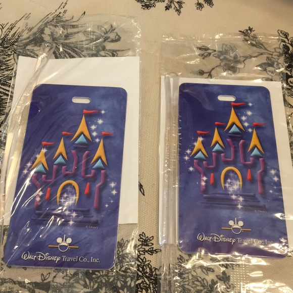 Other - Lot of 2 Disney World luggage tags.